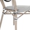 Flash Furniture Marseille Thonet French Bistro Stack Chair w/Arms, Black/White Textilene/Bamboo Alum Frame, 2PK 2-SDA-AD642002A-TXT-BLKWH-LTNAT-GG - alternate 8